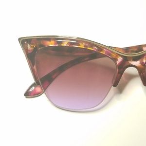 Purple tortoise shell sunglasses